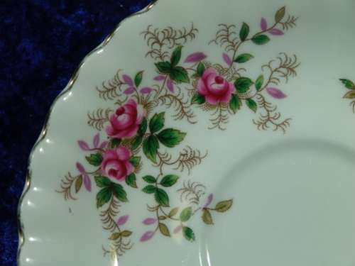 Vintage porcelain Royal Albert Saucer - "Lavender Rose"