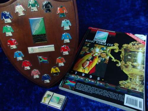 A Collection of 3 Rugby World Cup South Africa 1995 Memoribilia