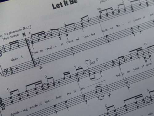 A Vintage Softcover Book with 217 Beatles Songs - Piano Vocal / Easy Organ - Music Sheets