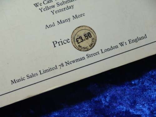 A Vintage Softcover Book with 217 Beatles Songs - Piano Vocal / Easy Organ - Music Sheets