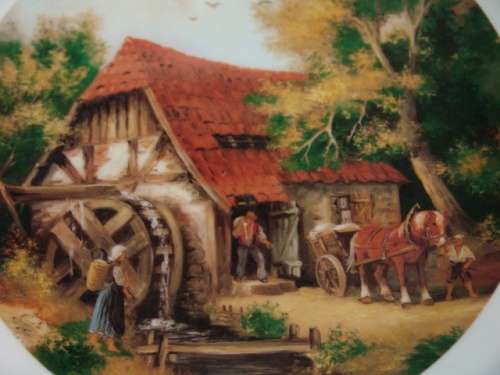 Vintage Decorated Country House porcelain display Plate - Constantia, 23cm