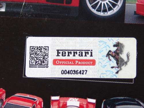 A complete set of 7 Collectable Chell V-Power and Ferrari scale model toy Cars