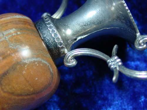 A lot of 3 Vintage Italian Alabaster and plated brass Bud Vases  - 13cm, 10cm and 8cm - low shipping