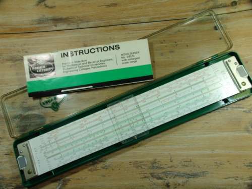 Vintage rare Faber Castell Duplex Slide Rule in original Case