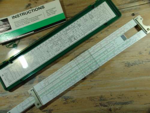 Vintage rare Faber Castell Duplex Slide Rule in original Case