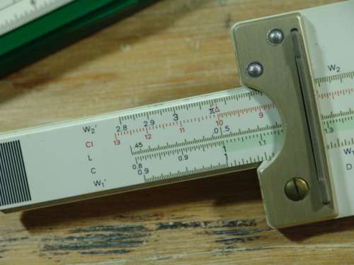 Vintage rare Faber Castell Duplex Slide Rule in original Case