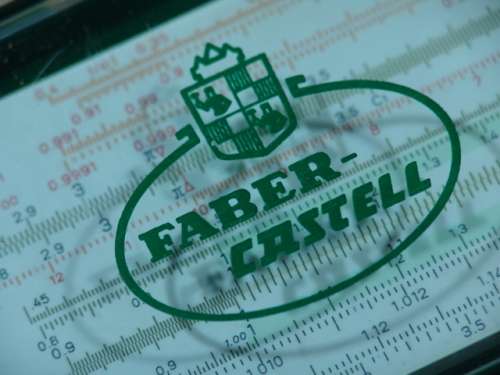 Vintage rare Faber Castell Duplex Slide Rule in original Case