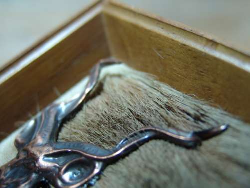 Vintage Framed copper wall plaque - Animals, 2 in the lot