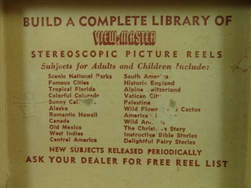 Vintage View Master Stereoscope 3D Viewer with picture reels - Sawyer Inc. - in original Box