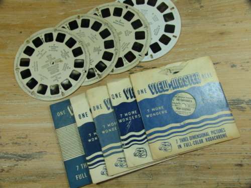 Vintage View Master Stereoscope 3D Viewer with picture reels - Sawyer Inc. - in original Box