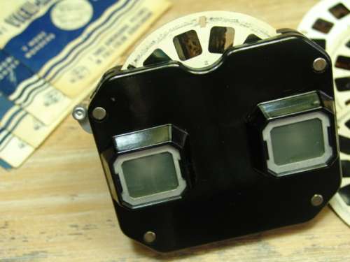 Vintage View Master Stereoscope 3D Viewer with picture reels - Sawyer Inc. - in original Box