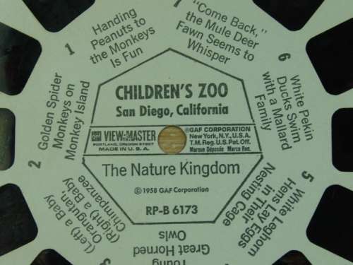 A Vintage collection of 6 "The nature Kingdom"  3D picture Reels - View Master