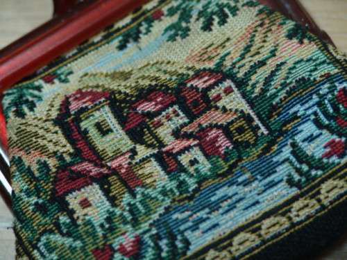 Vintage Tapestry coin Purse