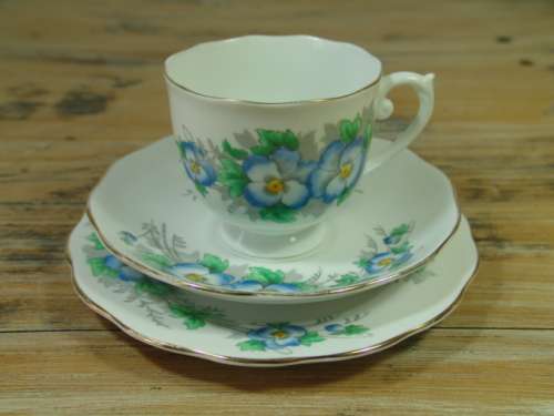 Vintage fine bone china Trio - England