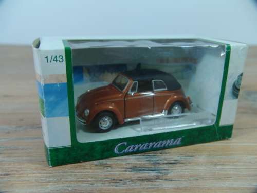 Vintage collectable die cast model Car - Cararama - VW Beetle Cabriolet - 1:43
