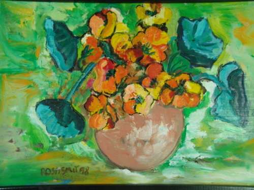 Original Acrylic on board Framed and signed painting - Rosa Smit 1998