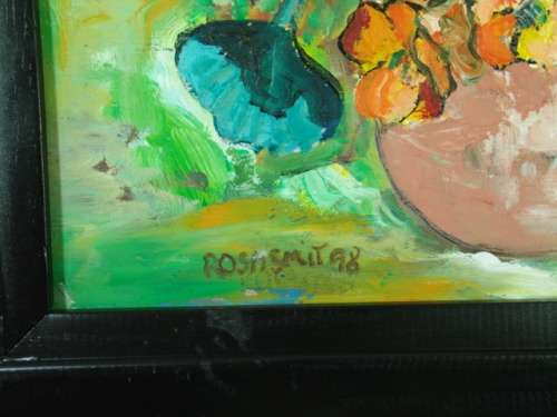 Original Acrylic on board Framed and signed painting - Rosa Smit 1998