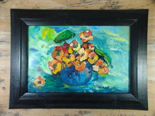 Original Acrylic on board Framed and signed painting - Rosa Smit 1998