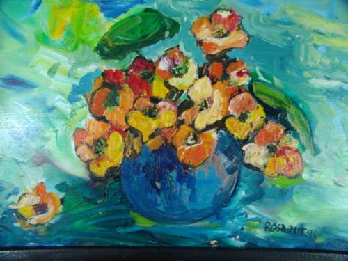 Original Acrylic on board Framed and signed painting - Rosa Smit 1998