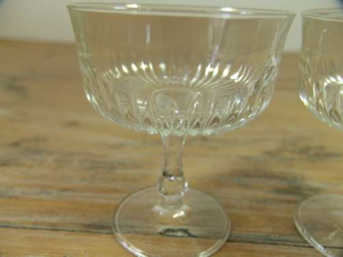 Set of 2 vintage cocktail Goblets