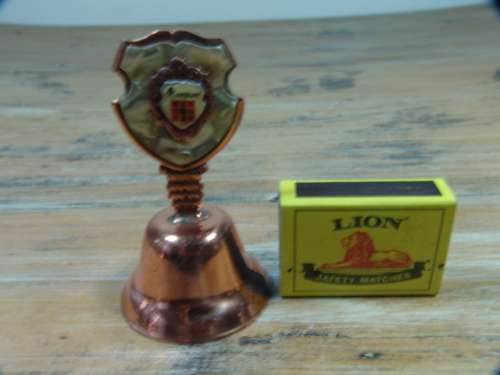 Solid copper Bell with Mother of Pearl inlay