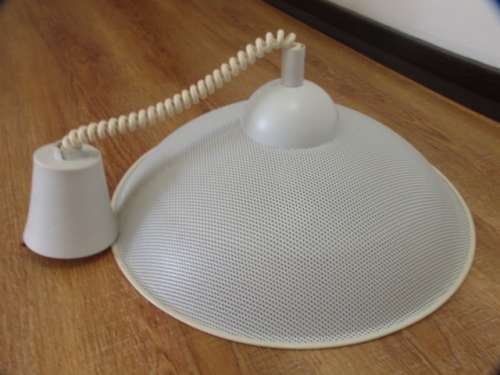 Large metal mesh height adjustable ceiling Light