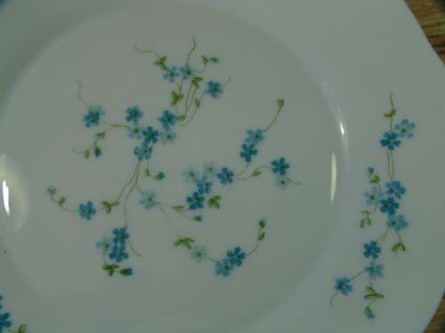 Vintage Arcopal Milk glass Dinner set - France, 25 pieces