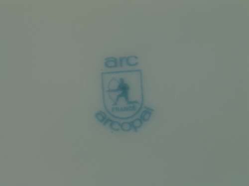 Vintage Arcopal Milk glass Dinner set - France, 25 pieces