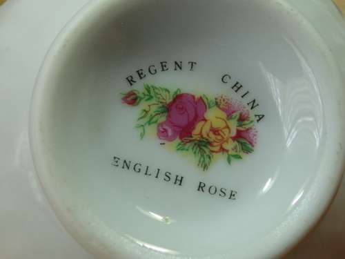 Lot of 5 Vintage Regent China Duo's "English Rose"