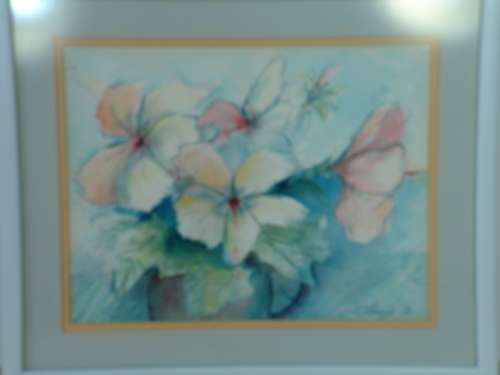 Original signed watercolour Painting by C. Koning - Flowers - 1986