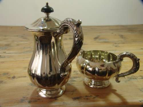 Vintage Marlboro silver plate Teapot and Creamer