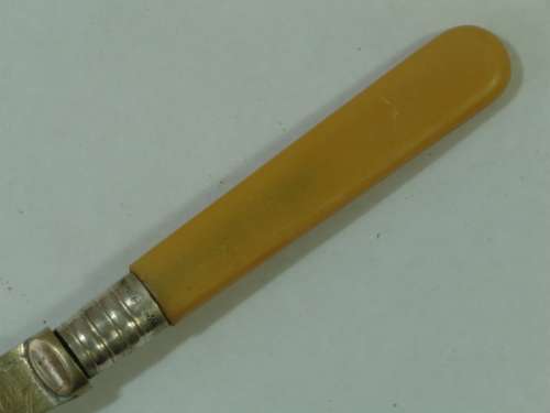 Vintage well aged EPNS cutlery items with bone handles - perfect for arts and crafts project