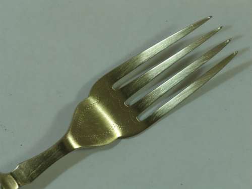 Vintage well aged EPNS cutlery items with bone handles - perfect for arts and crafts project