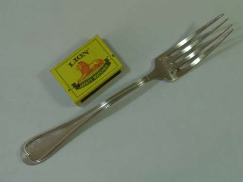 Large vintage 845 Silver Fork with Hallmark