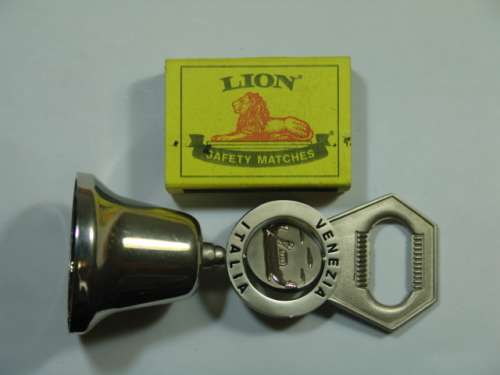 Vintage stainless steel Venezia - Italia souvenir Bell and bottle opener