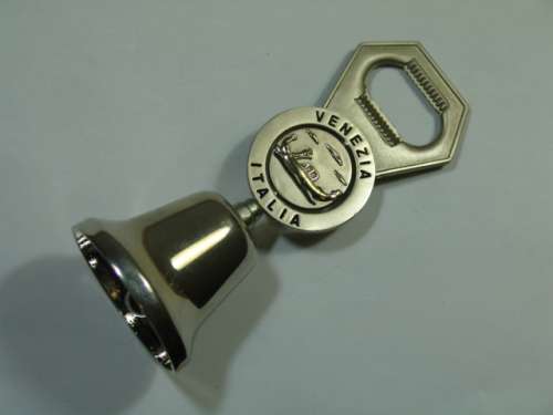 Vintage stainless steel Venezia - Italia souvenir Bell and bottle opener