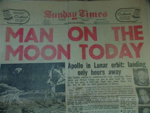 Sunday Times, 20 July 1969 - " Man on the Moon today " complete 32 page Newspaper with supplements
