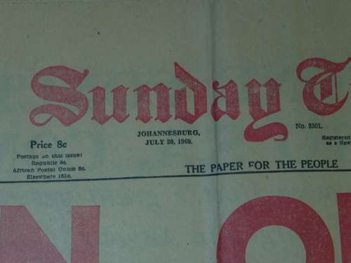 Sunday Times, 20 July 1969 - " Man on the Moon today " complete 32 page Newspaper with supplements