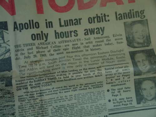 Sunday Times, 20 July 1969 - " Man on the Moon today " complete 32 page Newspaper with supplements