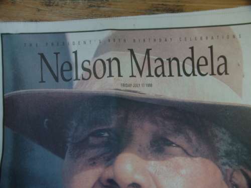 Nelson Mandela - The President's 80th Birthday celebrations - 17 July 1998 - 20 pages