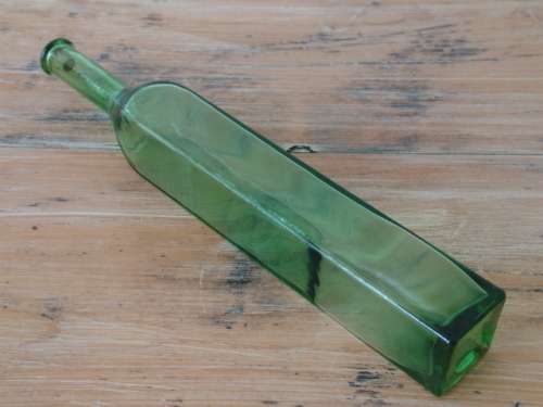 Lot of 3 Green glass Bottles with cork stoppers