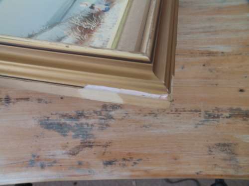 Vintage original Oil on board framed Painting signed by the artist. - 19cm x 24cm