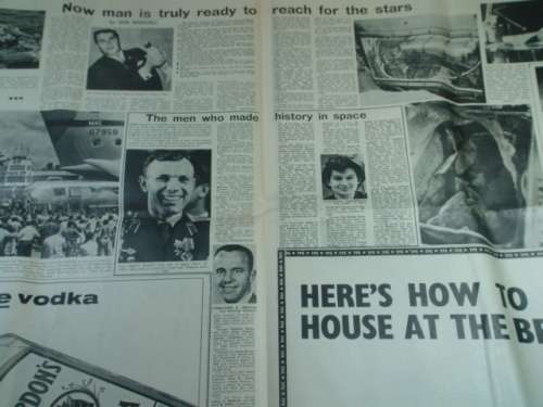 Vintage  Saturday 9 August 1969 Rand Daily Mail newspaper - Moon landing - 8 pages