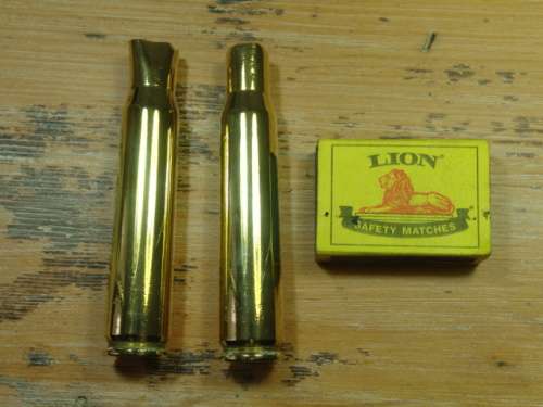 Lot of two brass spend Cartridges
