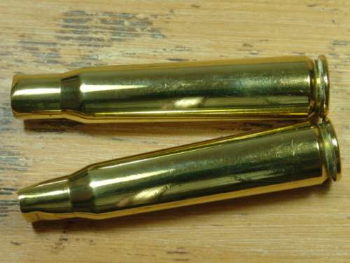 Lot of two brass spend Cartridges