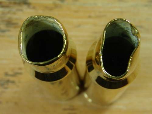 Lot of two brass spend Cartridges