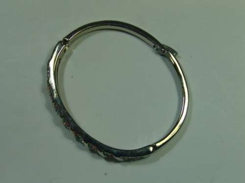 Vintage stainless steel Bracelet with coloured stones