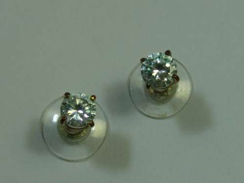 Pair of vintage clear stone Earrings