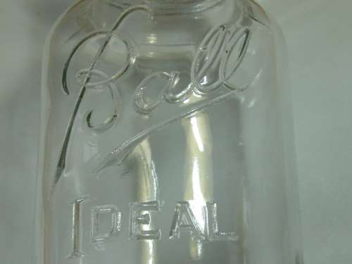 Vintage " Ball - Ideal " glass Jar
