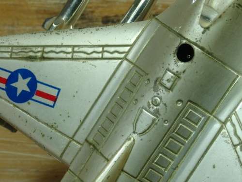 Large rare metal USA F16 Jetfighter table Lighter